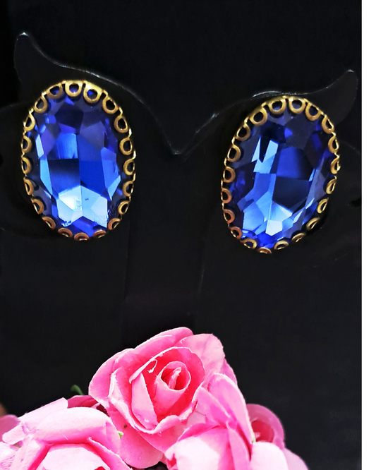 Blue Diamond Studs