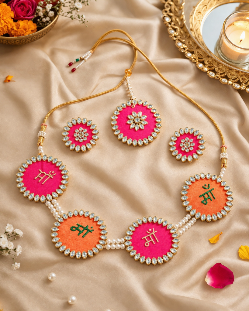 Fabric Necklace Set