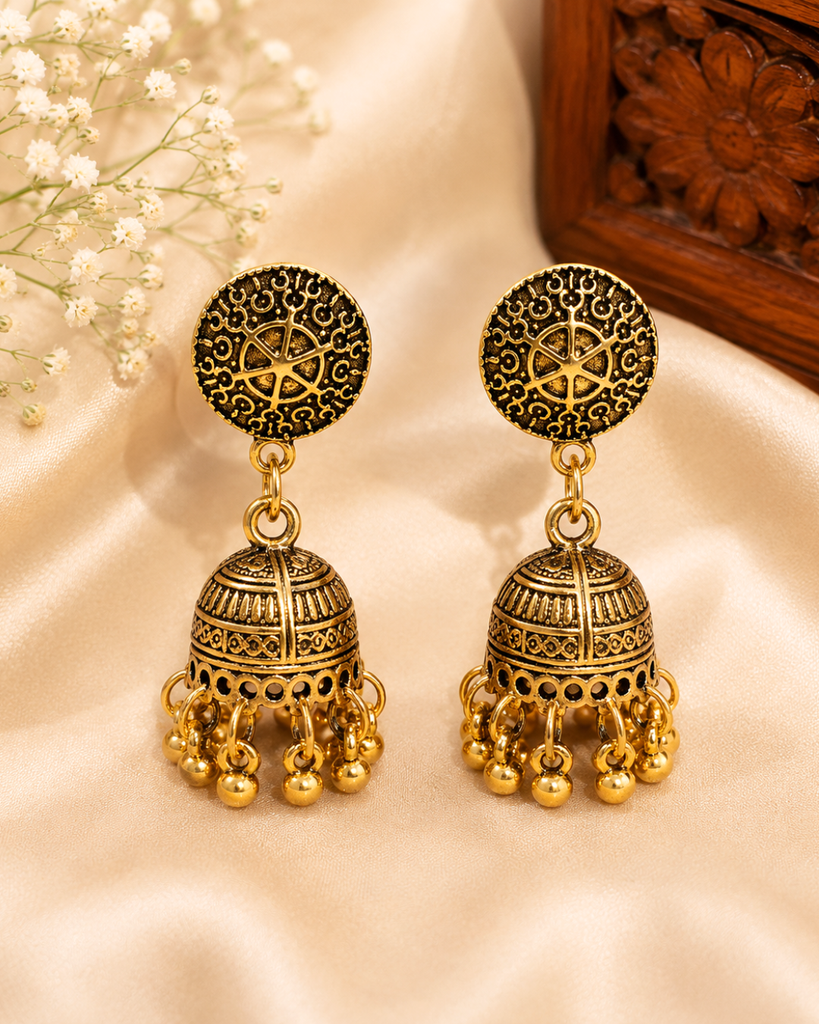 Antique Small Jhumka Earrings