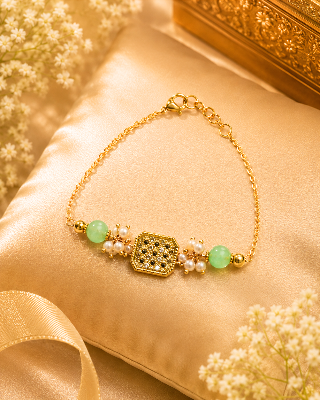 Golden Grace Bracelet Rakhi