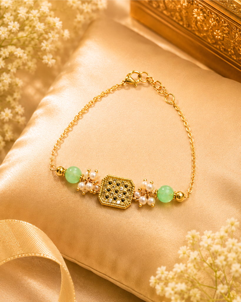 Golden Grace Bracelet Rakhi