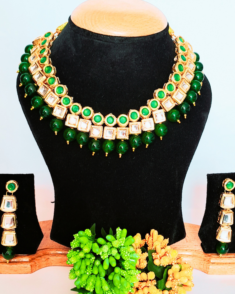 Green Kundan Necklace
