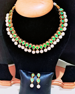 Green Kundan Necklace