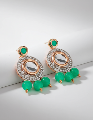 Green Diamond Earrings