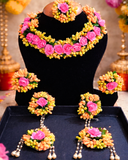 Haldi Flower Jewellry Set