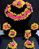 Haldi Flower Jewellry Set