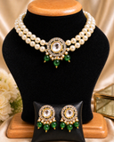 Pearl Kundan Choker Set