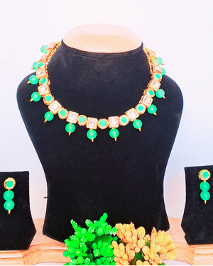 Green Kundan Necklace