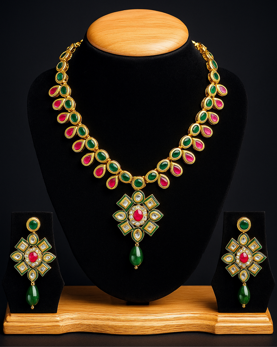 Long Kundan Necklace
