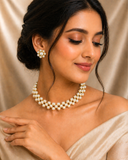 Off-white Pearl Choker Set