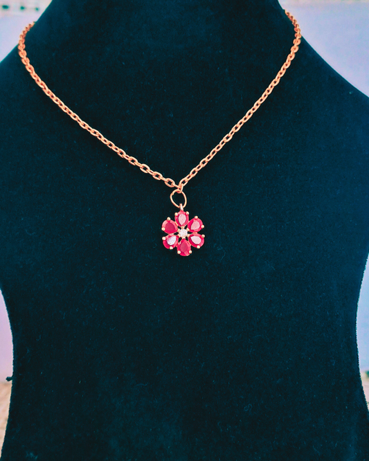 Pink Flower Pendent