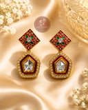 Red Kundan Earrings