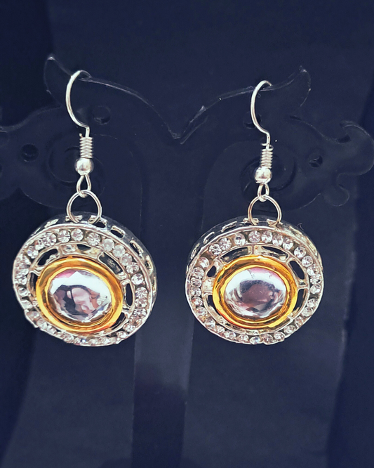 Diamond Stone Earrings