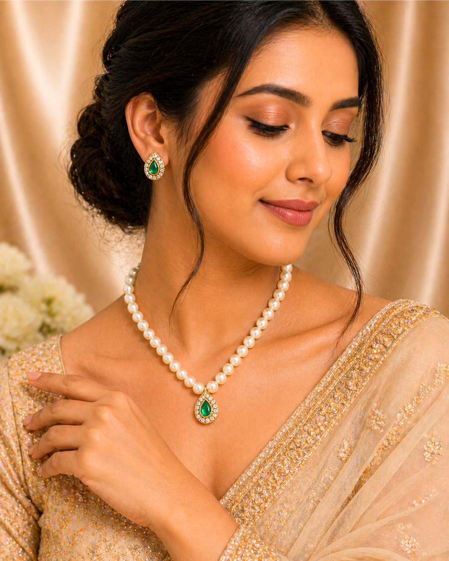 Pearl Kundan Necklace